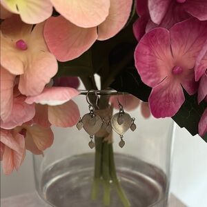 Me & Ro lotus chandelier earrings sterling silver